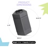 image:imageSafco Aggregate Recessed Panel Indoor Outdoor Trash Can 38 Gallon Black  Large Receptacle Container for Gas Stations Shopping Outlets and Restaurants UseBlack