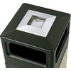 image:imageSafco Aggregate Recessed Panel Indoor Outdoor Trash Can 38 Gallon Black  Large Receptacle Container for Gas Stations Shopping Outlets and Restaurants UseBlack Natural Stone