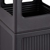 image:imageSafco Aggregate Recessed Panel Indoor Outdoor Trash Can 38 Gallon Black  Large Receptacle Container for Gas Stations Shopping Outlets and Restaurants UseBlack