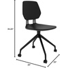 image:imageSafco Commute Modern Adjustable Rolling Office Chair Contemporary Seating Black
