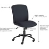 image:imageSafco High Back Big and Tall Swivel Desk Task Chair Adjustable Height and Rolling Base Rated for 247 Use 500 lbs Weight Capacity Work or Home Office Black 3490BLBlack Fabric