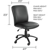 image:imageSafco High Back Big and Tall Swivel Desk Task Chair Adjustable Height and Rolling Base Rated for 247 Use 500 lbs Weight Capacity Work or Home Office Black 3490BLBlue
