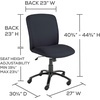image:imageSafco High Back Big and Tall Swivel Desk Task Chair Adjustable Height and Rolling Base Rated for 247 Use 500 lbs Weight Capacity Work or Home Office Black 3490BLBlack Fabric