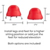 image:imageSafco Products 4761GV Runtz Swivel Ball Chair Green 360Degree Rotation AntiBurst Exercise Ball EasytoClean Vinyl Seat Promotes More Activity While SeatedRed Vinyl