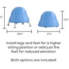 image:imageSafco Products 4761GV Runtz Swivel Ball Chair Green 360Degree Rotation AntiBurst Exercise Ball EasytoClean Vinyl Seat Promotes More Activity While SeatedBlue Vinyl