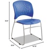 image:imageSafco Products 6804LT Reve Guest Chair Sled Base with Round Back Qty 2 LatteLapis