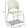 image:imageSafco Products 6804LT Reve Guest Chair Sled Base with Round Back Qty 2 LatteLatte