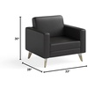 image:imageSafco Resi Vinyl Lounge Chair Black 1732RESFEET4PKBLBlack