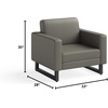 image:imageSafco Resi Vinyl Lounge Chair Black 1732RESFEET4PKBLGrey
