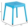 image:imageSafco Stool 29 Brighten Up Your Space with Bright Colors and Modern Styling 4 Rubber Feet for Non Slip and Wont Damage Floors RedBlue