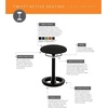image:imageSafco Twixt Active Movement Seating Chair Ergonomic Support Adjustable Height Blue MeshBlue