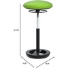image:imageSafco Twixt Active Movement Seating Chair Ergonomic Support Adjustable Height Blue MeshGreen
