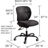 image:imageSafco Vue IntensiveUse Big and Tall Office Chair Ergonomic and HeightAdjustable Swivel Seat with Breathable Mesh Back HeavyDuty PowderCoated BaseBlack Vinyl