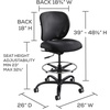 image:imageSafco Vue Office Chair Heavy Duty Stool 400 lbs Capacity Ergonomic Mesh Back 360 Swivel Seat 5Star Base Big and Tall BlackMesh Seat