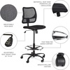 image:imageSafco Vue Office Chair Heavy Duty Stool 400 lbs Capacity Ergonomic Mesh Back 360 Swivel Seat 5Star Base Big and Tall BlackMesh Seat