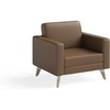 image:imageSafco Resi Vinyl Lounge Chair Black 1732RESFEET4PKBLCognac