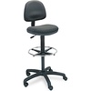 image:imageSafco Rolling Chair Extended Height Black Vinyl Mesh Adjustable Height Supportive Back and Ergonomic Design 250 lbs Capacity BlackBlack Cloth
