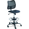 image:imageSafco Rolling Chair Extended Height Black Vinyl Mesh Adjustable Height Supportive Back and Ergonomic Design 250 lbs Capacity BlackBlack Vinyl  Mesh