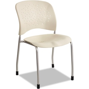 image:imageSafco 6805LT Reve Series Guest Chair WStraight Legs Latte Plastic Silver Steel 2Carton