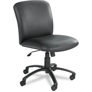 image:imageSafco High Back Big and Tall Swivel Desk Task Chair Adjustable Height and Rolling Base Rated for 247 Use 500 lbs Weight Capacity Work or Home Office Black 3490BLBlack Vinyl
