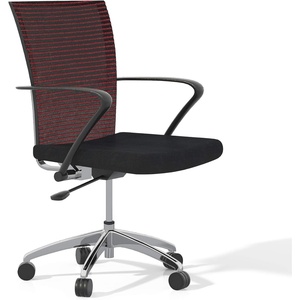 image:imageSafco Mayline Group Valore Chair Black TSH3BB 205D x 235W x 365HBlackRed Fabric