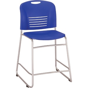 image:imageSafco Products 4296BU Vy CounterHeight Sled Base Chair Blue