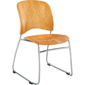 image:imageSafco Products 6804LT Reve Guest Chair Sled Base with Round Back Qty 2 LatteNatural