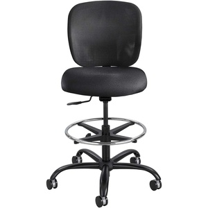 image:imageSafco Vue Office Chair Heavy Duty Stool 400 lbs Capacity Ergonomic Mesh Back 360 Swivel Seat 5Star Base Big and Tall BlackMesh Seat
