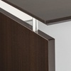 image:imageMayline MNDS72LGS Medina Straight Edge Desk 72W Gray Steel LaminateMocha