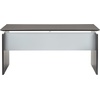 image:imageMayline MNDS72LGS Medina Straight Edge Desk 72W Gray Steel LaminateMocha