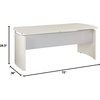 image:imageMayline MNDS72LGS Medina Straight Edge Desk 72W Gray Steel LaminateTextured Sea Salt