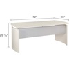 image:imageMayline MNDS72LGS Medina Straight Edge Desk 72W Gray Steel LaminateTextured Sea Salt