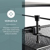 image:imageSafco 3241BL Onyx Mesh Vertical Hanging Desk Storage Black4 Tray Under Desk Mounted