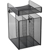 image:imageSafco 3241BL Onyx Mesh Vertical Hanging Desk Storage BlackThree Vertical  One Horizontal
