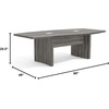 image:imageSafco Aberdeen 8 ft Conference Table Contemporary Laminate for Modern Business and Meeting Rooms Gray SteelGrey