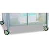 image:imageSafco Impromptu Mobile Print Stand 1857BL Cherry Top Black Frame 200 lbs Capacity Contemporary Design Swivel WheelsGray TopMetallic Gray Frame
