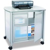 image:imageSafco Impromptu Mobile Print Stand 1857BL Cherry Top Black Frame 200 lbs Capacity Contemporary Design Swivel WheelsGray TopMetallic Gray Frame