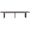image:imageSafco Medina 14 Conference Table with Moucha Finish Rounded Ends and Beveled Edges Silver Detailing Grommet Holes 250 lbs Capacity