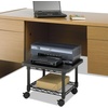 image:imageSafco Onyx UnderDesk Utility Cart amp MultiUse Printer Stand Printer Table for Home Office Mobile Rolling Cart with 2 Mesh Baskets WhiteGrey Powder Coat