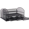 image:imageSafco Products 3252BL Onyx Mesh Desktop Organizer with 3 Drawers Black 16 x 114 x 8Black