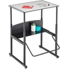image:imageSafco Products AlphaBetter AdjustableHeight Desk 36 W x 24 D Premium Desktop Swinging Footrest Bar Classroom and Home School DeskDry Erase