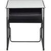 image:imageSafco Products AlphaBetter AdjustableHeight Desk 36 W x 24 D Premium Desktop Swinging Footrest Bar Classroom and Home School DeskDry Erase