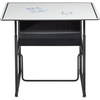 image:imageSafco Products AlphaBetter AdjustableHeight Desk 36 W x 24 D Premium Desktop Swinging Footrest Bar Classroom and Home School DeskDry Erase