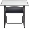image:imageSafco Products AlphaBetter AdjustableHeight Desk 36 W x 24 D Premium Desktop Swinging Footrest Bar Classroom and Home School DeskDry Erase
