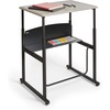 image:imageSafco Products AlphaBetter AdjustableHeight Desk 36 W x 24 D Premium Desktop Swinging Footrest Bar Classroom and Home School DeskGrey
