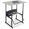 image:imageSafco Products AlphaBetter AdjustableHeight Desk 36 W x 24 D Premium Desktop Swinging Footrest Bar Classroom and Home School DeskGrey