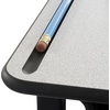 image:imageSafco Products AlphaBetter AdjustableHeight Desk 36 W x 24 D Premium Desktop Swinging Footrest Bar Classroom and Home School DeskPremium Gray
