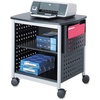image:imageSafco Scoot Deskside Utility Cart amp MultiUse Printer Stand Desk Organizer Mobile Rolling Cart with Adjustable Shelf