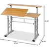 image:imageSafco SplitLevel Drafting Table Height Adjustable SittoStand 295 to 375 Medium Oak