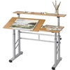 image:imageSafco SplitLevel Drafting Table Height Adjustable SittoStand 295 to 375 Medium Oak